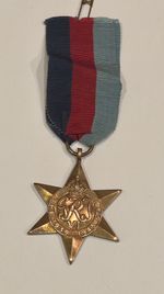Genuine WW2 1939-45 British Star Medal (unissued) including Ribbon. King George 