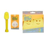 Scrub Daddy Dish Wand & Connector Head, & Yellow