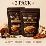 2 PACK IMANI ORGANICS Adaptogenic Mushroom Chai – Focus & Energy Blend 180g