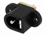 Socket 5.5/2.1mm for DC power supply 5.5mm male 2.1mm FC681492 DC plug