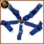 Seat Belt 5 Point Racing Harness Quick Release Track / Race / Drift Car BLUE