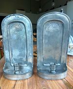 Pair of Vintage Swedish Pewter Wall Candle Sconces – MP – £125