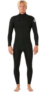 2026 Rip Curl Mens Dawn Patrol Pro 3/2mm Chest Zip Wetsuit - Black