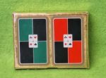 Vintage Double Deck John Waddington Ltd. “Suit Symbol Inset” Playing Cards, 