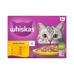 Whiskas Adult Cat Food 1+ Poultry Jelly Pouches 85g Pack of 12