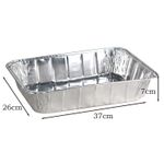 Aluminium Foil Roasting Tray 37x26x7 For Chicken LASAGNE Foil Container Tray