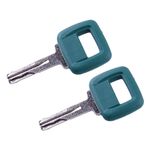 2xHeavy Equipment Key Laser Cut Key Fit For Volvo Loader Articulated Hauler uw