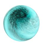 Glass Lamp Sphere Round Ball Planet Moon Table Desk Mood Lighting Blue/Green