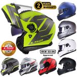 LS2 FF908 STROBE II FLIP-UP FULL FACE MOTORCYCLE MODULAR CRASH HELMET CODE MONZA