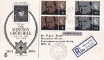 1965 Churchill First Day Cover Field Post Office CDS postmark