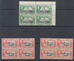Falkland Islands Stamps 1938 SG146, 147, 147a, MNH Blocks of 4 CV £156.2