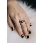 Gucci Interlocking G Arabesque Ring Sterling Silver 925 Size 9 US / 21 EU