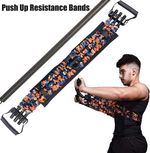 Gymproluxe Resistance Bands Bar Set - 90KG Workout Band for Home Gym Brand New