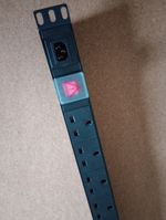 6 way UK Socket PDU IEC C14 Power Inlet  for DETACHABLE LEAD 1U 19" Rackmount