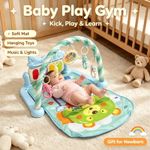 Baby Pedal Piano Activity Gym Mat Soft Play Mat Hanging Rattles 0-12 Months