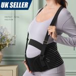 Maternity Pregnancy Belt Lumbar Back Support Waist Band Belly Bump Brace Strap