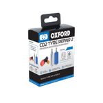 Oxford CO2 Tyre Repair Kit 2 Rapid Motorcycle Motorbike Tyre Inflator - OX721