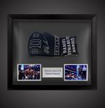 Framed Daniel Dubois Signed Boxing Glove DDD- With COA £275, Black