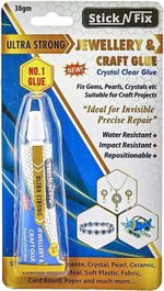 STICK N FIX Jewellery Craft Super Glue Repair Mend Jewelry Strong Crystal Clear