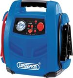 Draper 70553 12V Power Pack Jump Starter,  Built in 12v Compressor