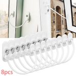 8x UPVC Window Restrictor Safety Cable Lock Wire kids Child Security locks Tools