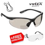 voltX CONSTRUCTOR BIFOCAL Reading Safety Glasses CE EN166F MIRROR Lens UV400