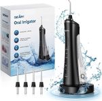 Sejoy TB5011 Oral Irrigator Cordless Water Flosser Rechargeable IPX7 Black