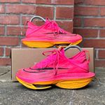 Nike Air Zoom Alphafly Next% 2 Running Trainers Pink Yellow UK 5 EU 38.5 DN3559