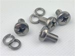 4 Vespa Flywheel Cowling Bolts & Washers in Stainless Steel, PX 125 - 200 , L...
