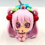 Hatsune Miku Sakura Cherry Blossom Pink Figure Keychain Anime Vocaloid Accessory