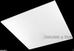 80 X White 595x595 Suspended Ceiling Tiles Vinyl Laminated Silver Foil Back