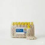 CleanWorks Twine Socket Mop Yellow No.12 | Colour-Coded Traditional Mopping H...