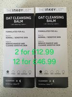 The Inkey List Oat Cleansing Balm Gently Dissolves Makeup Sensitive Skin 2x150ml