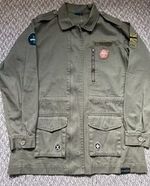 Ed Sheeran Concert Jacket Womens Size Small Green Oversized Indie Utility (G14)