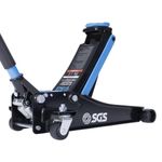 SGS 2 Ton Low Profile Trolley Jack Dual Pump 85-430mm Range Quieter Nylon Wheels