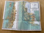 Vintage Patagonia Tierra Del Fuego Argentina Chile Color Folding Relief Map