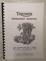TRIUMPH TR6 T120R WORKSHOP MANUAL 1963-70 WORKSHOP MANUAL OE 99-0883-9C - TW32