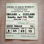 15-4-1967 England v Scotland Ticket Stub