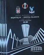 2026 BESIKTAS JK v CRYSTAL PALACE EUROPA LEAGUE PROGRAMME FROM GROUND
