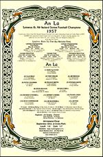 Louth All-Ireland Senior Football Champions 1957: GAA Print