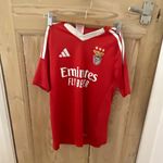 adidas Benfica Home Football Shirt Red Kids 13-14 Years Short Sleeve