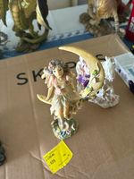 Fairy Figurine Crescent Moon Ornament Mythical Creatures Decorative Collectable