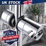 Universal Adjustable Shower Head Holder 18-25mm Chrome Slider Rail bracket UK