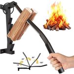 Wall Mounted Wood Kindling Splitter High Carbon Steel Manual Fire Wood Cutter UK