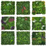 Artificial Plant Flower Living Wall Panels Realistic- Indoor/Outdoor - 1m x 1m