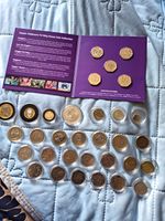 Mixed UK Coins & Tokens Bulk Lot Collection in Capsules (Assorted Coins)