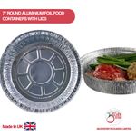 Aluminum Foil Round Trays With Lids - Air Fryer, Oven Safe, Baking,Free Delivery