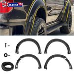 FENDER FLARES Matte BLACK 6 PIECE WHEEL ARCHES FOR FORD RANGER T9 WILDTRAK 2023+