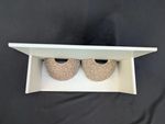 Double House Martin Nest Cup Artificial Bird House Woodcrete Two Compartments