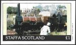 Staffa Scotland 1982, Railway Locomotive, MNH Imperf M/S Sheet #M2588